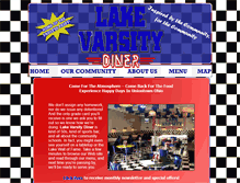 Tablet Screenshot of lakevarsitydiner.com